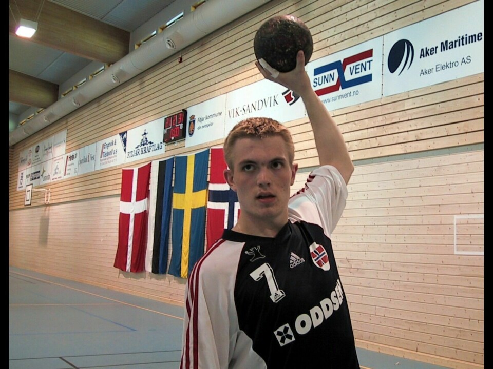 JUNIOR: Lars Erik Bjørnsen som fersk juniorlandslagsspiller i 2001.