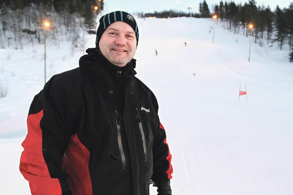 NESTEN KLARE: Trond Viggo Opdal har bra kontroll på det meste ei uke før Bardu alpinklubb skal arrangere NNM i alpint. (Arkivfoto: Ivar Løvland)
