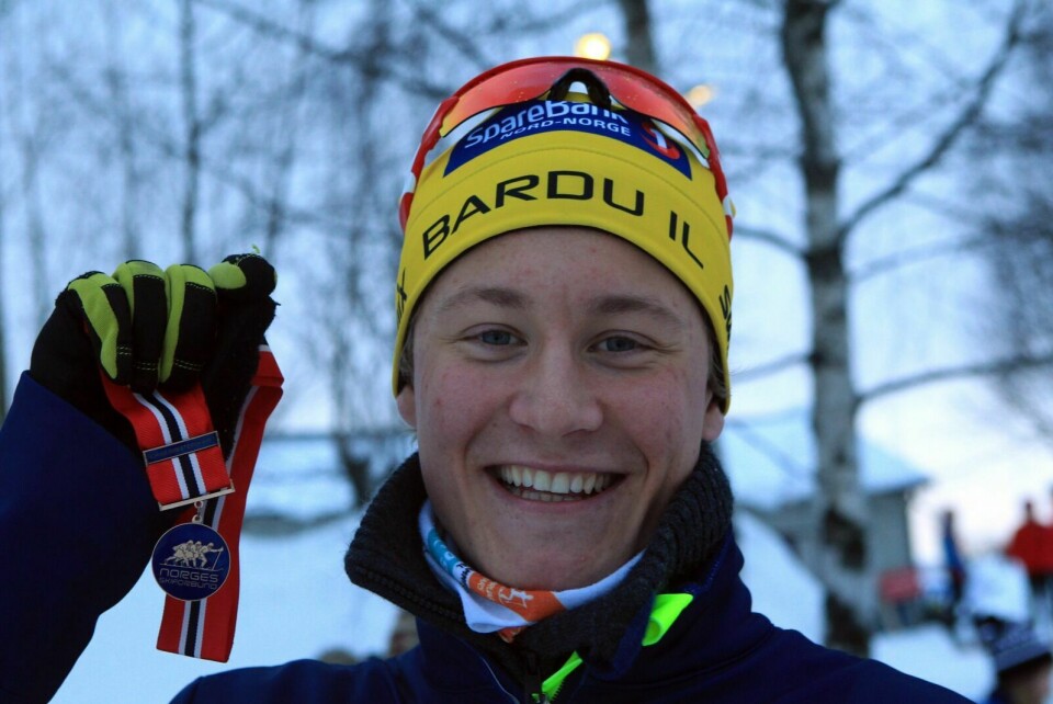BRONSE: Eivind Krane Heimdal sikret seg bronse på fredagens NM-sprint i langrenn. Foto: Erik Borg