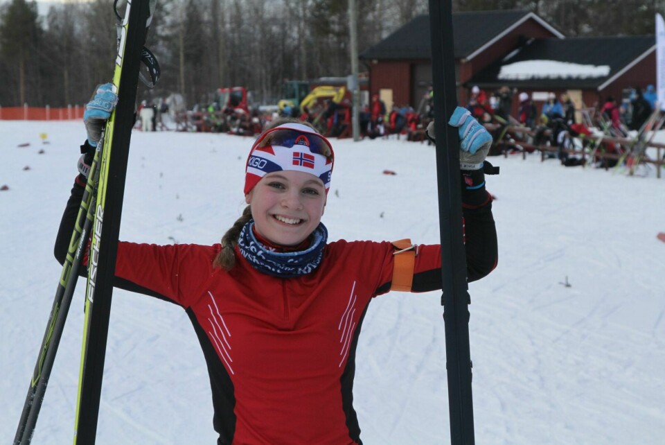 GULLJENTA: Thea Mack Rørvik vant gull i 14-årsklassen. Foto: Ivar Løvland