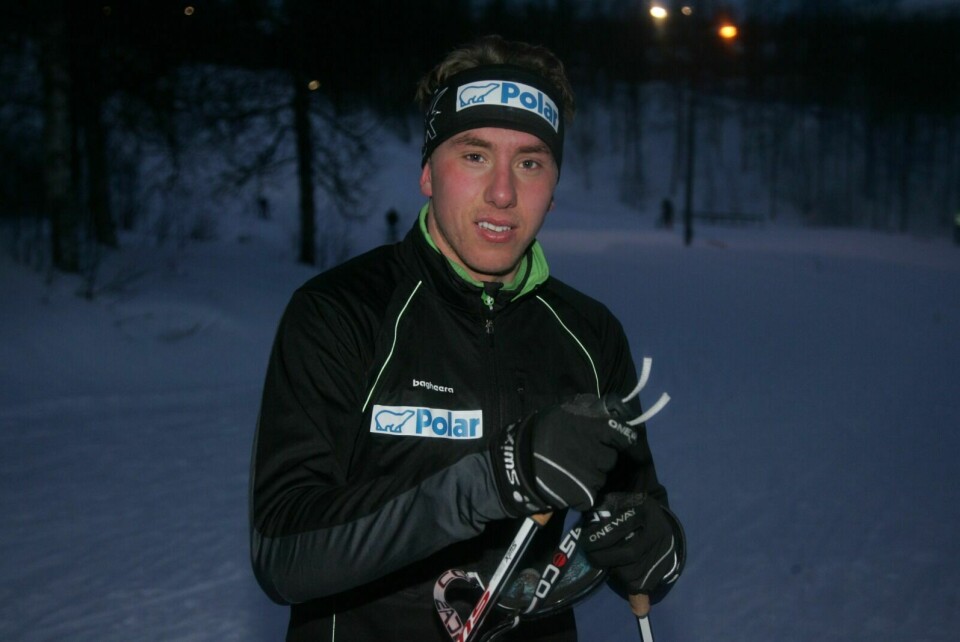 IKKE BRA: Marius Hol er ikke fornøyd tross en 4. plass i norgescupen fredag. Foto: Ivar Løvland