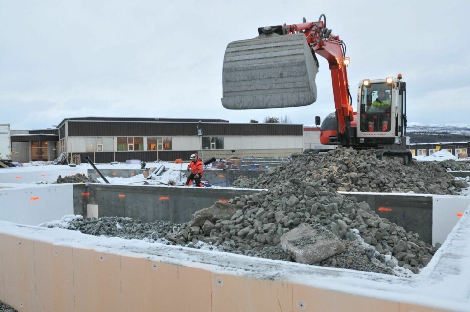 SNART BYGGESTART: Utbygginga og renoveringa av Bardufoss ungdomsskole skal ferdigstilles i 2015. Nor-Team Entreprenør­-for­retning starter om kort tid byggearbeidene. (Arkivfoto: Terje Tverås)