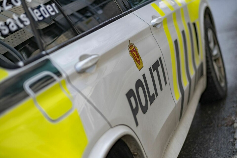 SAMMENSTØT: Politiet er på vei til et trafikkuhell på Olsborg – det er så langt ikke meldt om personskader. Foto: Tor Erik Schrøder / NTB scanpix