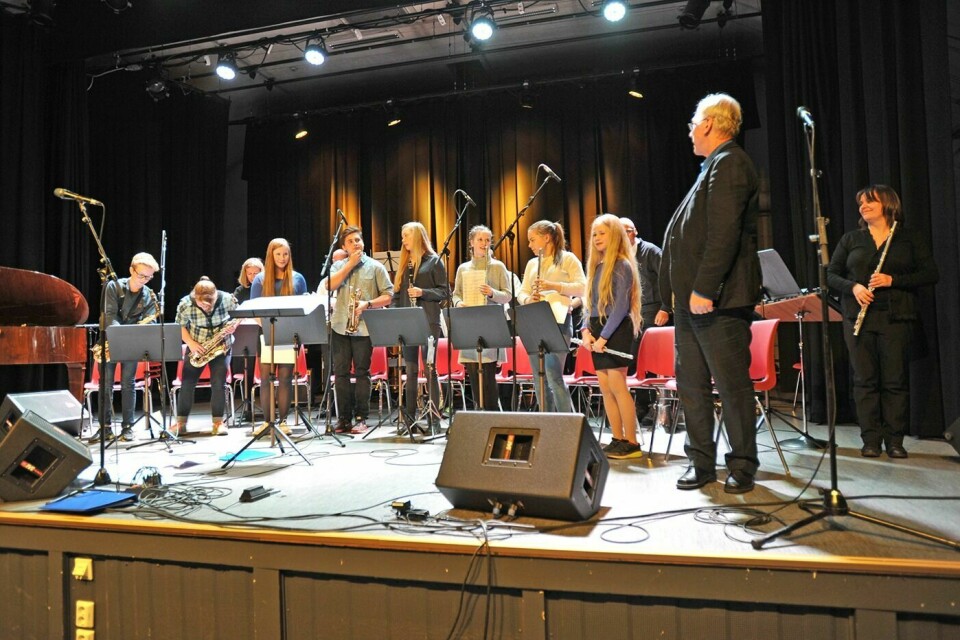 STARTSKUDD: Setermoen skolekorps satte startskuddet for årets Høstkonsert.