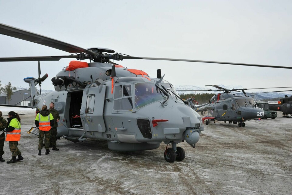UTFORDRENDE: De nye NH90-helikoptrene trenger mange flere teknikere enn forgjengeren Lynx. Nå ønsker 139 luftving å se på mulig­hetene for å kjøpe støtte til vedlikehold. Foto: Morten Kasbergsen
