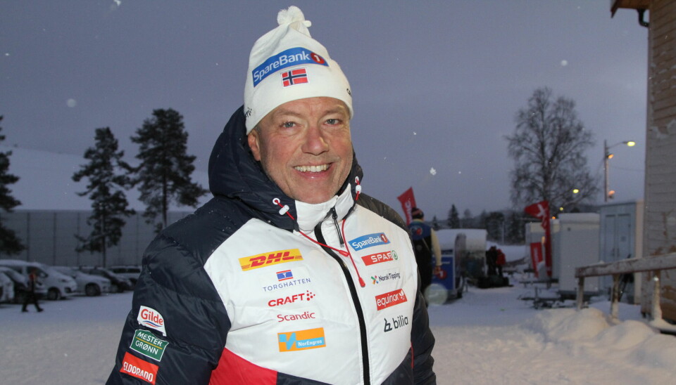 Lederen av langrennskomiteen i Norges skiforbund, Torbjørn Skogstad, under mønstringsrennene på Bardufoss sist vinter.