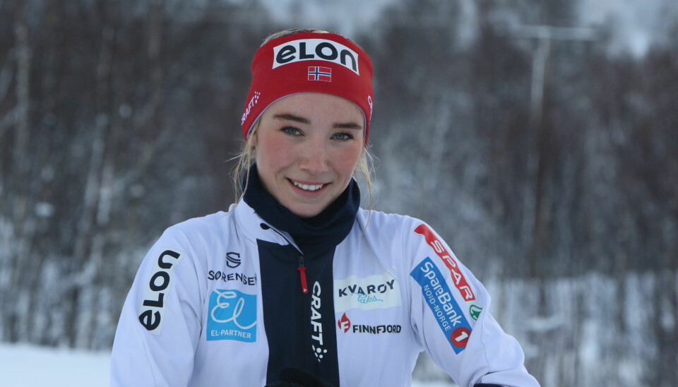 Ingrid Andrea Gulbrandsen gikk en meget strek sprint og endte på tredjeplass i den finske sesongåpninga i Muonio fredag.