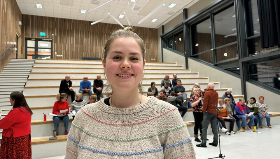 Elfa Erlendsdóttir er ny i koret Ustemte Fruer og stortrives.